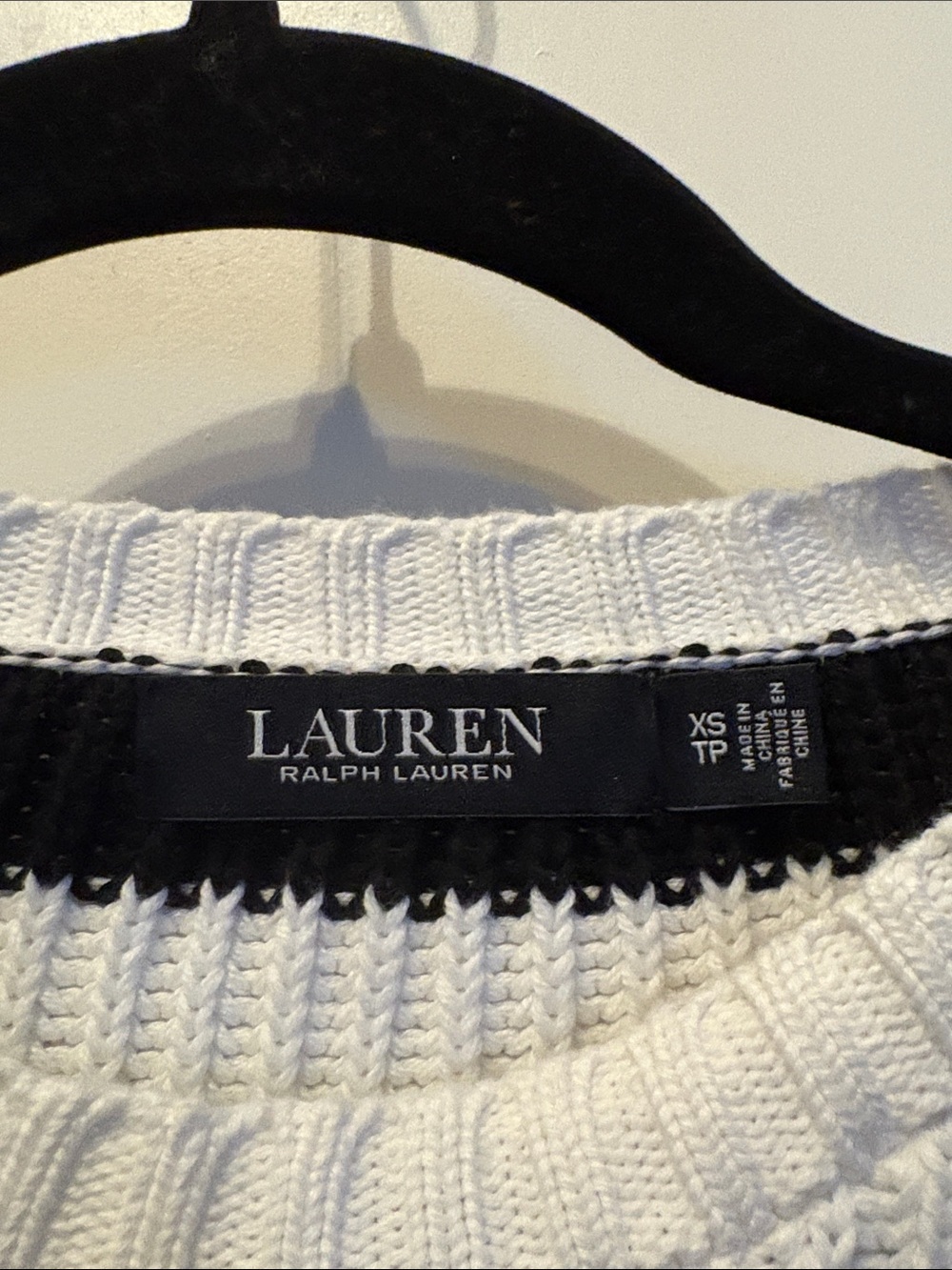 Lauren Ralph Lauren Striped Cotton Sweater Gold Buttons Nautical Breton Size XS - Picture 2 of 6